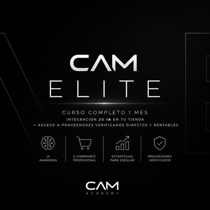 Portada del curso CAM ELITE: ecommerce con IA y proveedores verificados