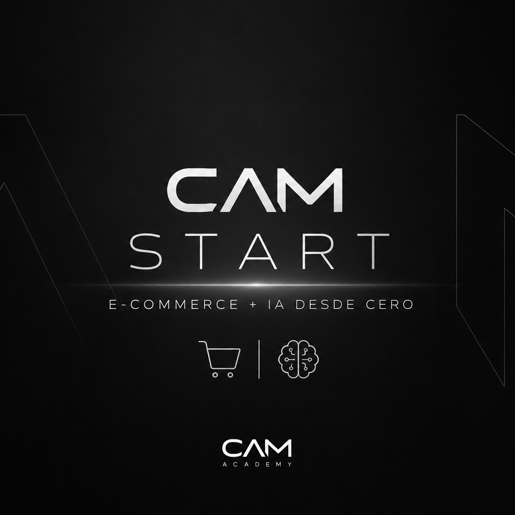 Portada del curso CAM START: ecommerce e inteligencia artificial desde cero